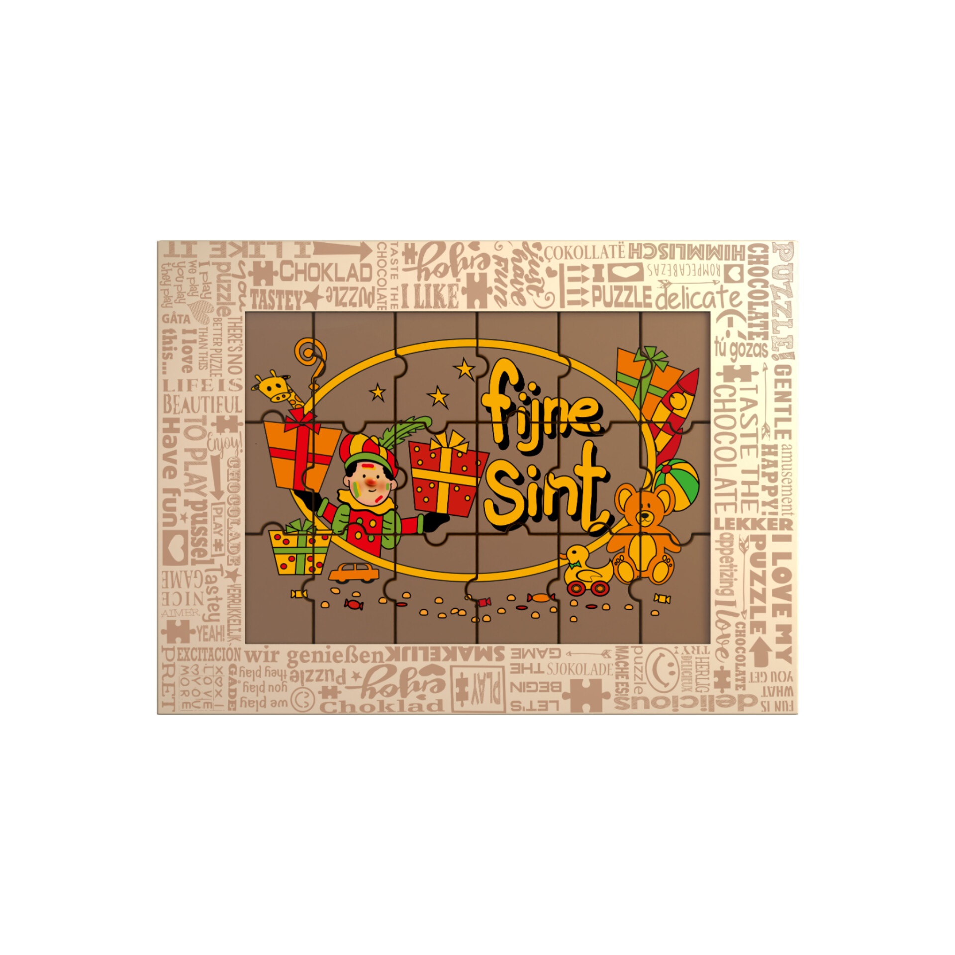 Sinterklaas Chocolade Puzzels Harten en Kaarten - Afbeelding 3