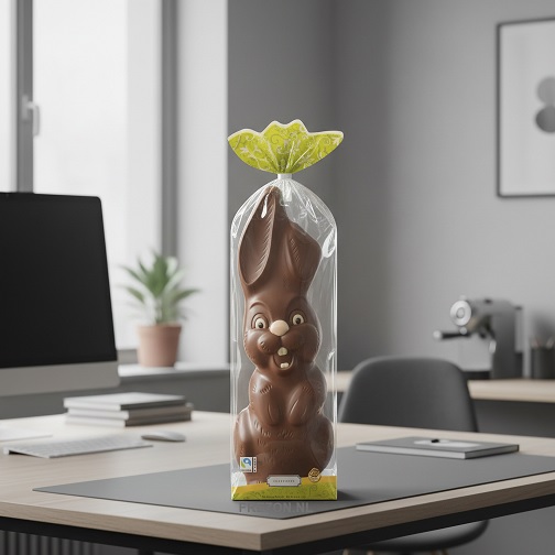 Grote Chocolade Paashaas Lara 36 cm - Afbeelding 2