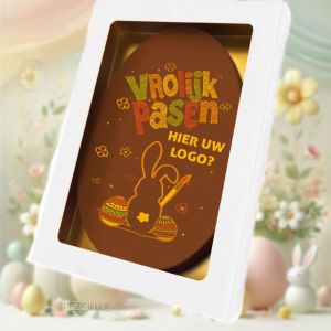 Chocolade Paaskaart met Logo