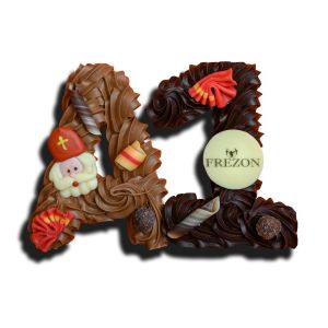 Roomchocoladeletters of -cijfers DUO - 200 gram