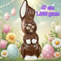 Super Grote Chocolade Paashaas - 1KG - 47 cm