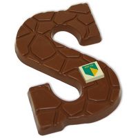 Chocoladeletter met Logo - 175 gram